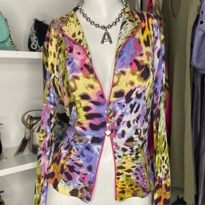 rainbow cheetah top